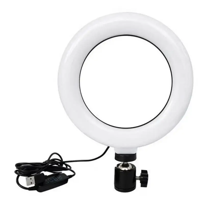 

Ring Light For Phone Selfie Ring Light USB Selfie Ring Light With Phone Holder Desk Tripod Lighting Modes Remote For IOS
