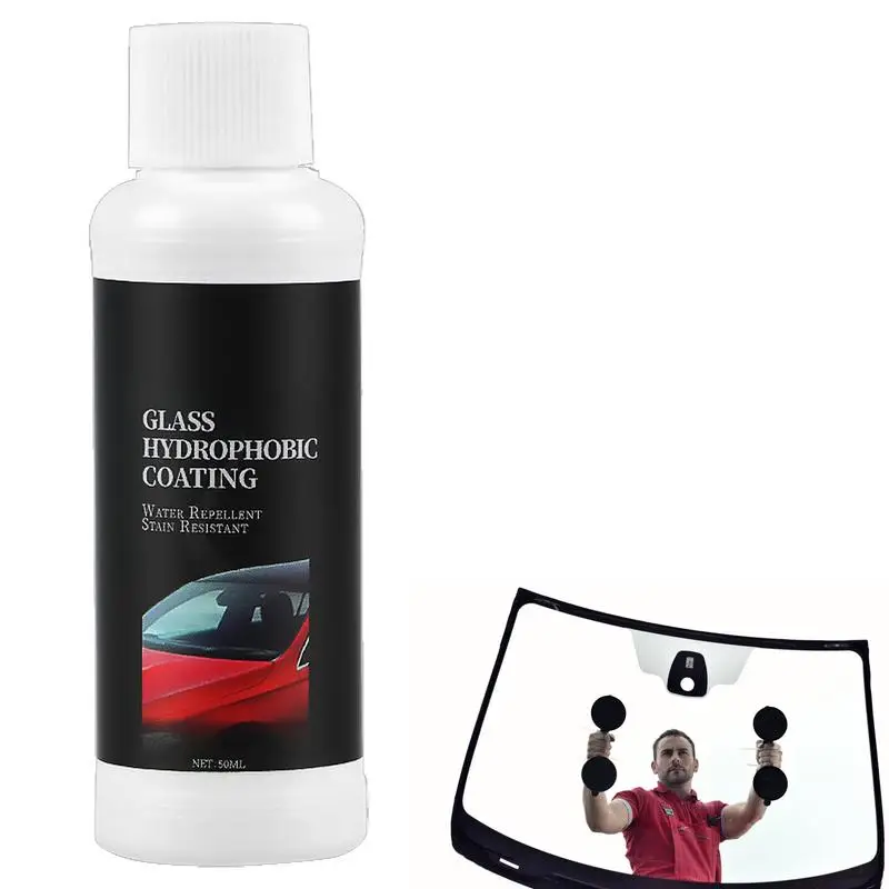 

Windshield Oil Film Remover Car Windshield Cleaner Liquid 50ml Automotive Glass Cleaner Agent For Coatings Water Spots Waxes