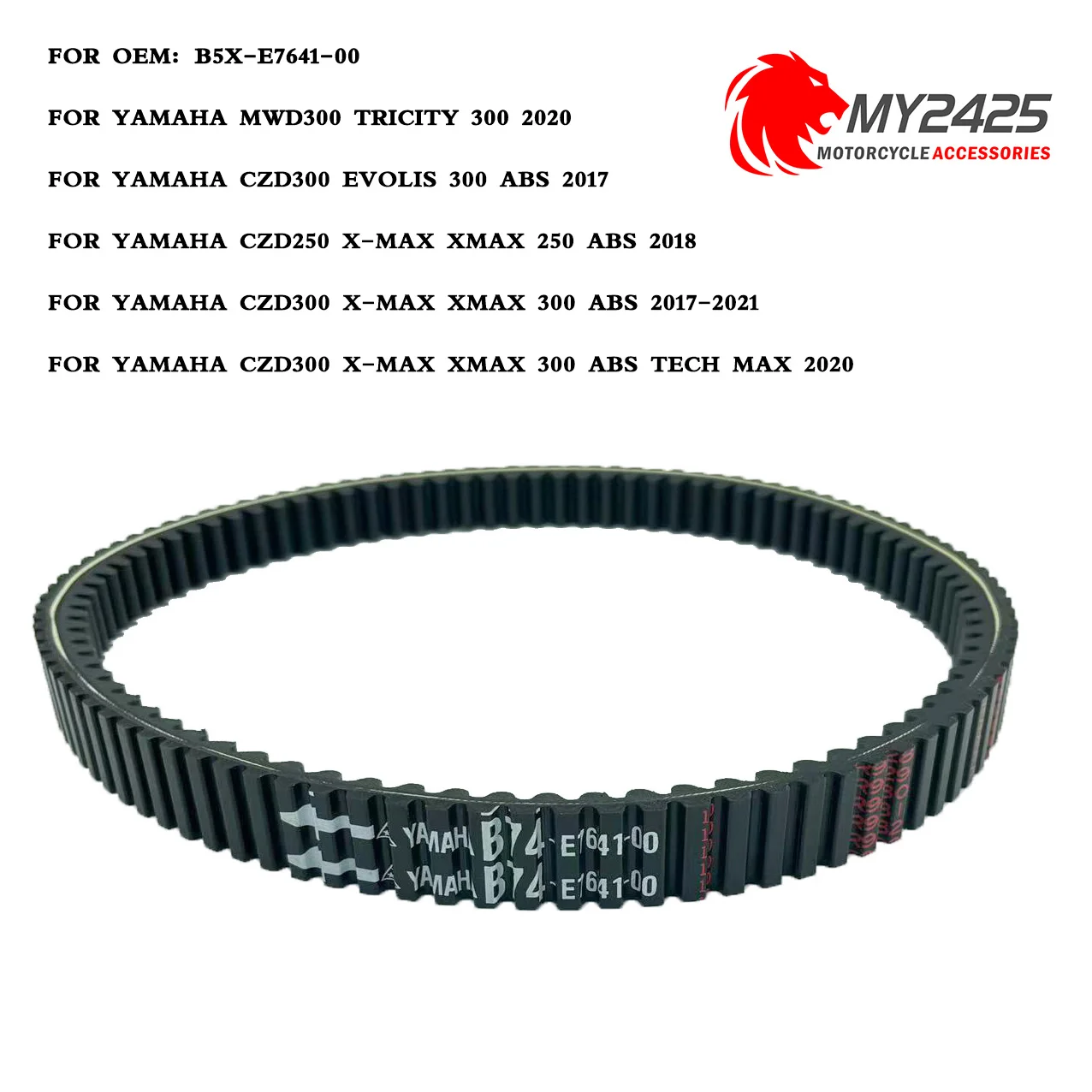 Кевларовый оригинальный V-образный ремень для скутера Xmax300 X-MAX 250CZD трехъярный