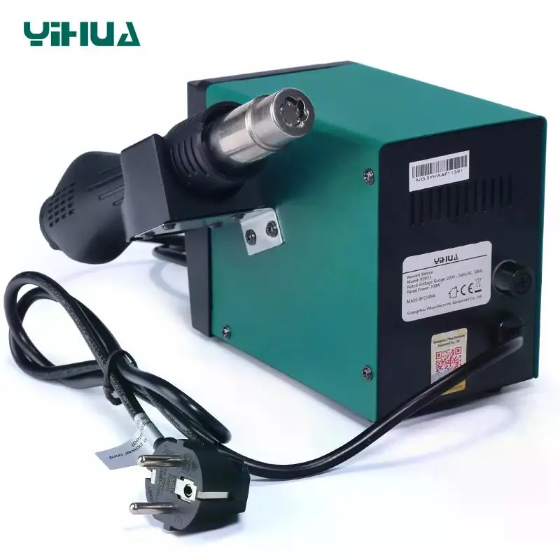 Интеллектуальная спиральная паяльная станция YIHUA 959D 700 Вт с термофеном для
