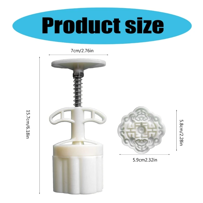 Штампы для печенья с традиционным узором формы лунного торта ручное давление