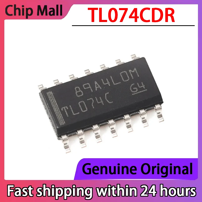 10 шт. новый оригинальный TL074CDR SOP14 линейный усилитель TL074C низкое энергопотребление