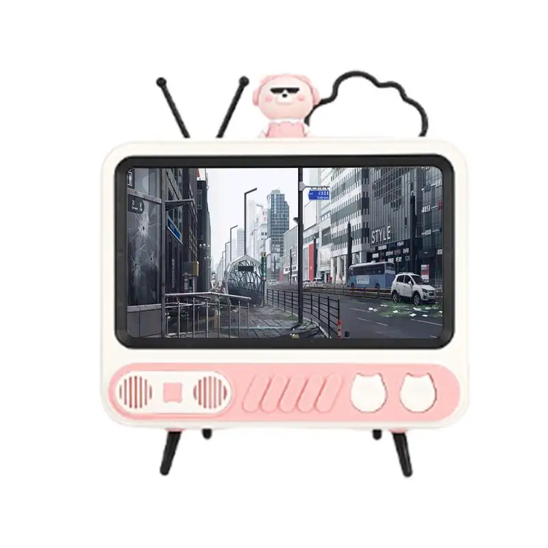 

TV Style Phone Holder Portable and Atmospheric Phone Screen Home Decor Products for Study Table Coffee Table Bedside Table