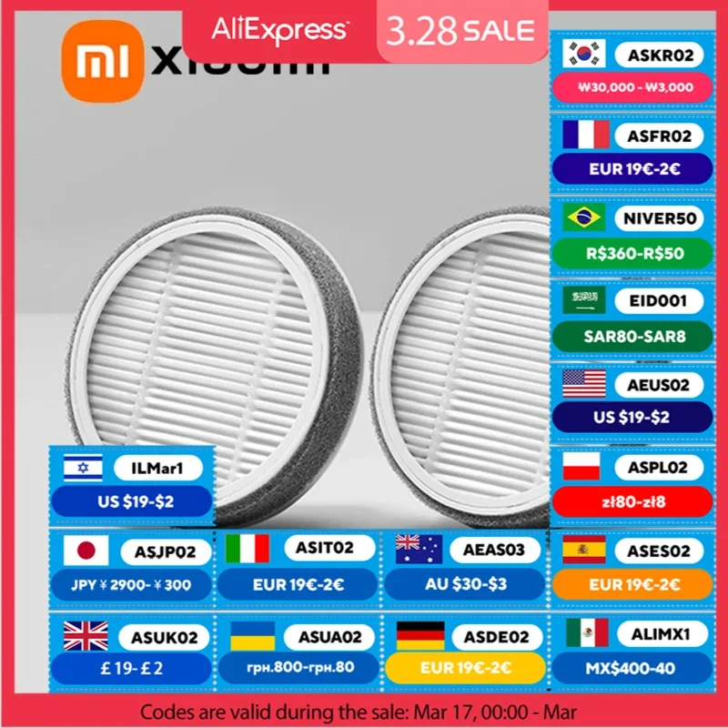 XIAOMI MIJIA Пылесос для клещей Pro Фильтр (2 упаковки) можно мыть используется модели