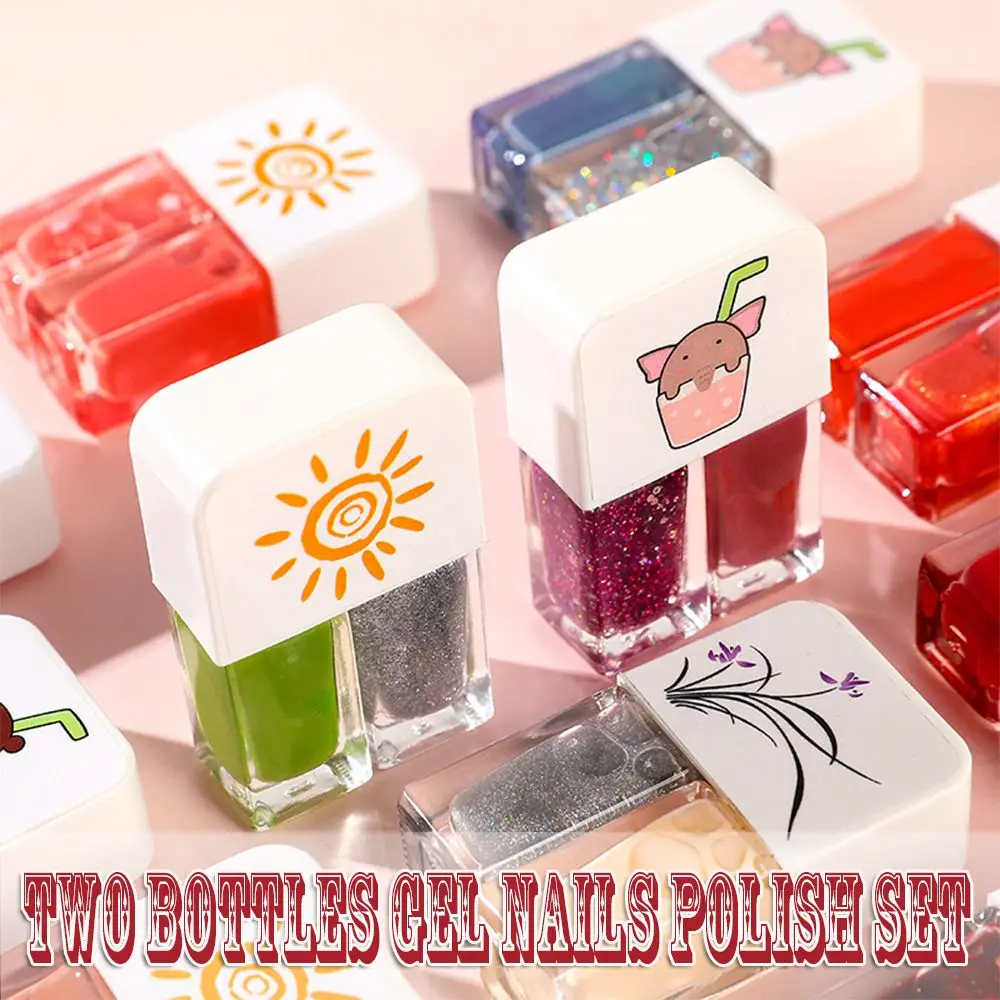 Набор гель-лаков для ногтей в двух флаконах 8 мл |