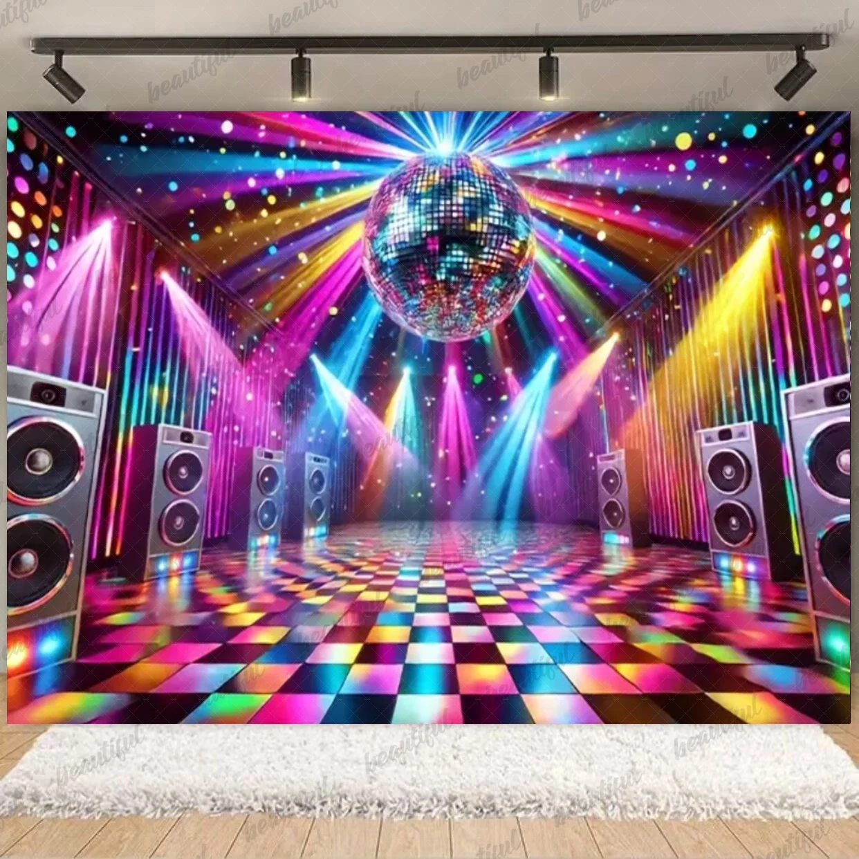 

Танцевальный фоновый баннер для вечеринки