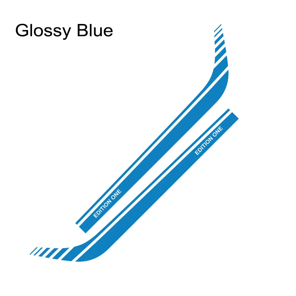 

2 шт. автомобильный Стайлинг, спортивные гоночные наклейки на заказ, боковая юбка на дверь, декоративные наклейки, виниловые наклейки для Smart 451 453 Fortwo Forfour