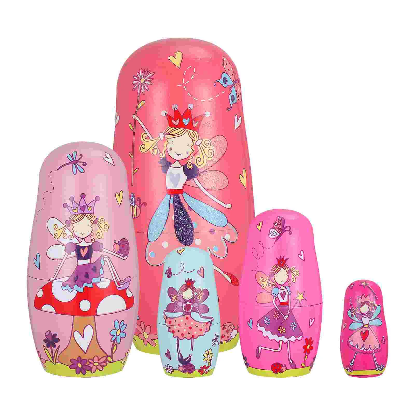 

Nestingrussiankids деревянный подарок для детей Сказочный Малыш Деревянный слой пять ангеловечерние Вечеринка День рождения Свадьба День Святого В...