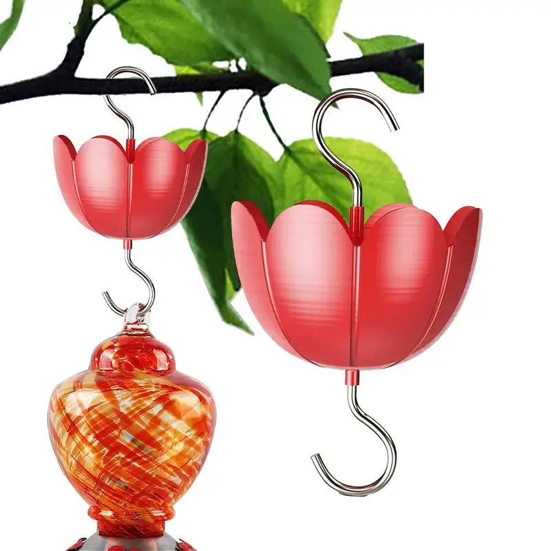 

Ant Moat Hooks Flower Shape Hummingbird And Oriole Feeder Ant Guard Feeder Accessory Hooks For Hummingbird & Oriole Feeders