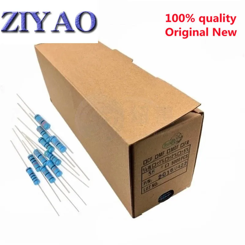 

100pcs 470K ohm 1/4W 1% Metal film resistor