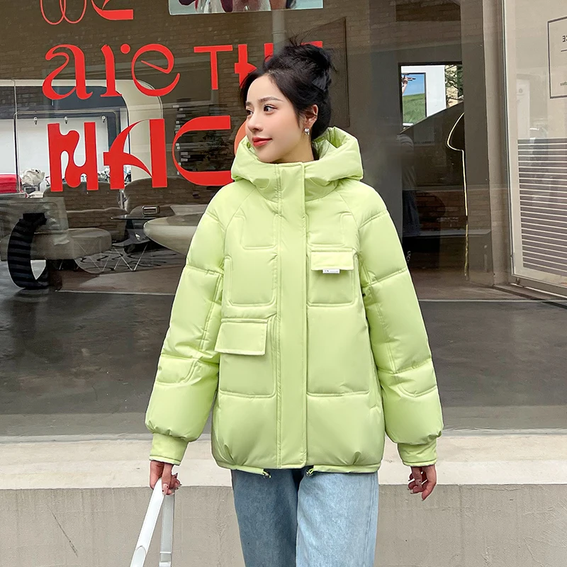 New High Quality Winter Jacket Women Fashion Hooded Jackets Winter Warm Women Coat Clothing Casual Short Parkas