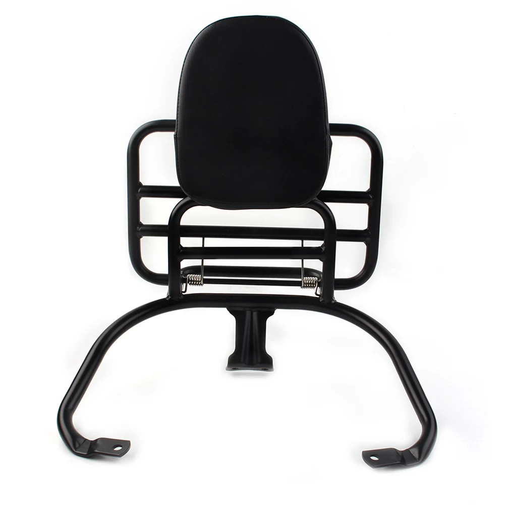 Черная спинка заднего пассажира для мотоцикла багажник Sissy Bar с накладкой Piaggio Vespa