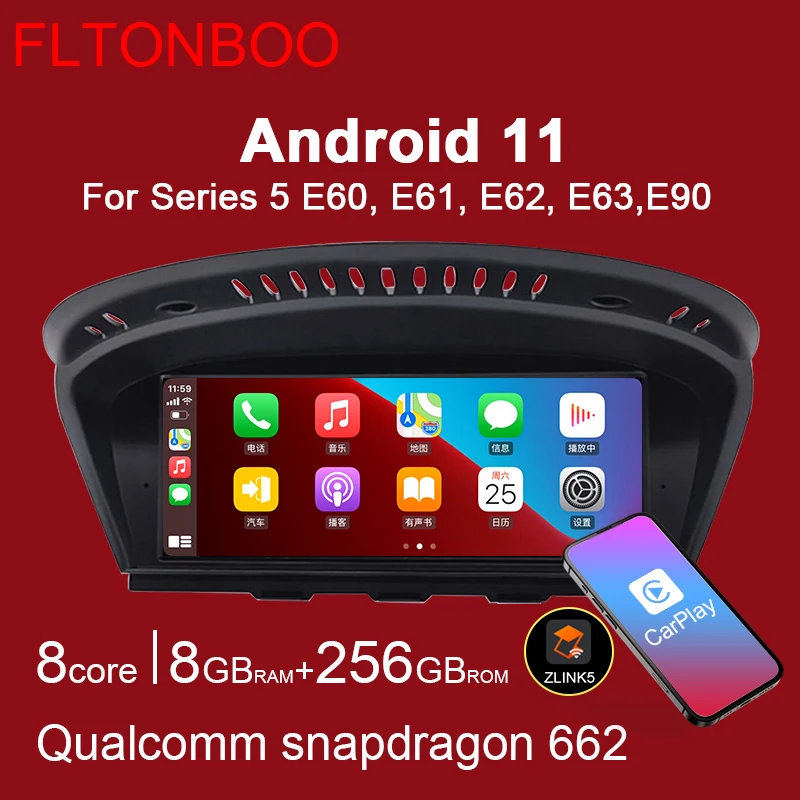 8-ядерный IPS DSP Android автомобильный Gps мультимедийный плеер навигации для Bmw серии 5