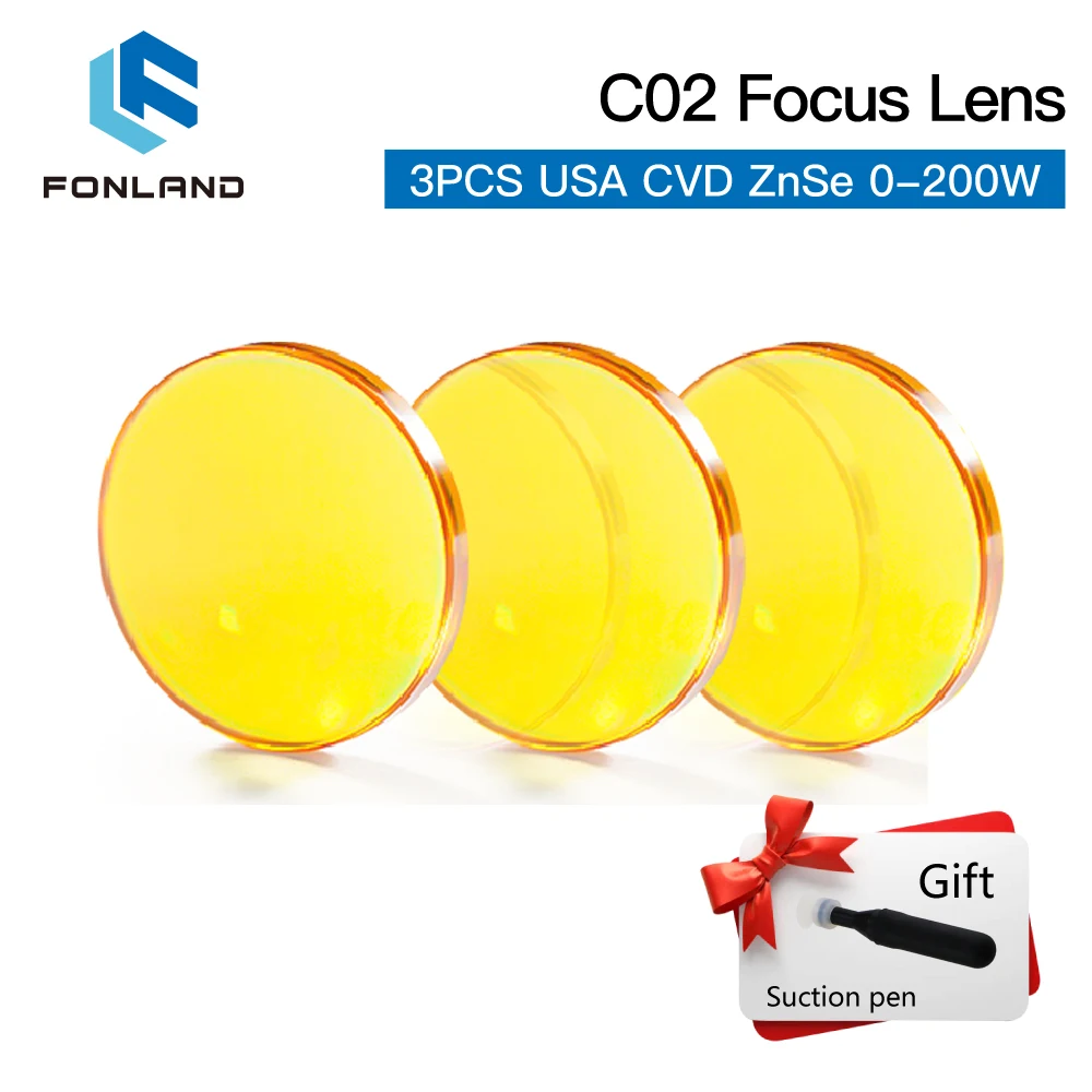 Фокусные линзы Fonland 3/5/10 шт. для CO2 лазера