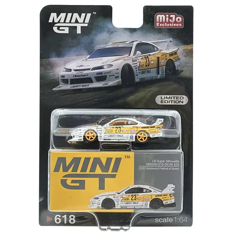 Фото **CHASE** MINIGT 1:64 GTR R35 SILVIA S15 RX7 FD3S LBWK KUMA Skyline Kenmeri KPGC110 Литая под давлением модель автомобиля, игрушки №4