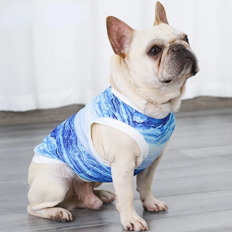 

Dog Clothes Summer Cool Vest Breathable Pet Costumes For Small Medium French Bulldog Terrier Chihuahua Yorkie Pug Coat