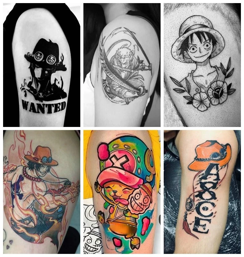 Временные татуировки Луффи Зоро Чоппер из аниме Ван-ПИС водостойкая