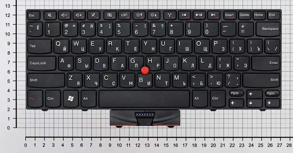 Клавиатура для Lenovo 142350-001 черная с рамкой со стиком |