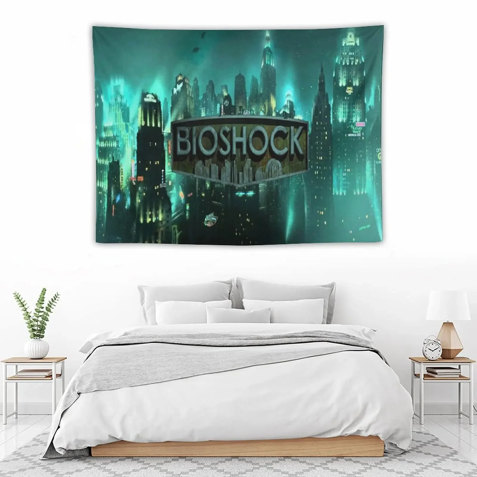 Гобелен с логотипом Bioshock Rapture настенные гобелены настенный гобелен