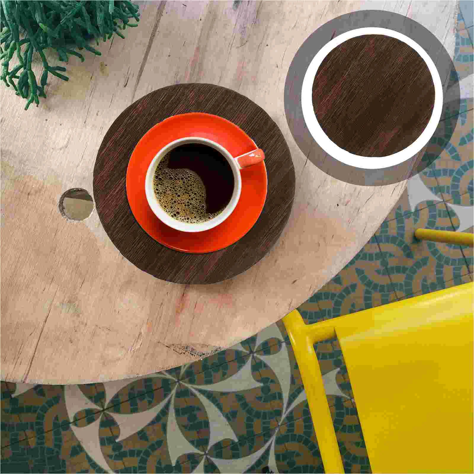 

5 Pcs Natural Wood Discs Wooden Coasters Diy Model Accessories Round Wooden Discs Blank Wood Circles Nativity Accessories