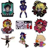 genshin impact enamel pin japanese anime manga lapel pin brooches for backpack collection manga badges jewelry accessories