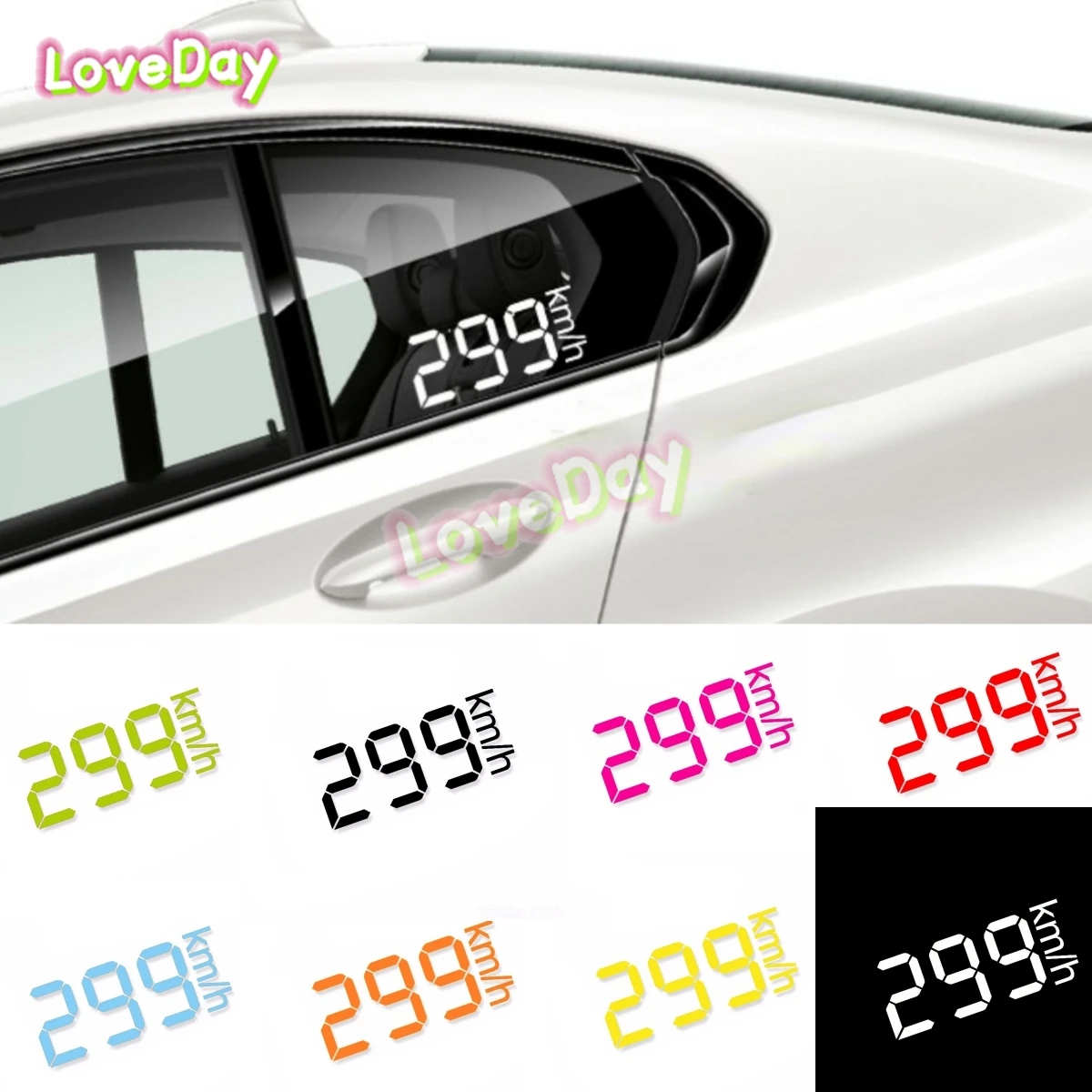 299 км/ч скоростная гоночная наклейка модификация автомобиля наклейка авто топливный бак колпачок треугольное окно персонализированные Веселые виниловые наклейки