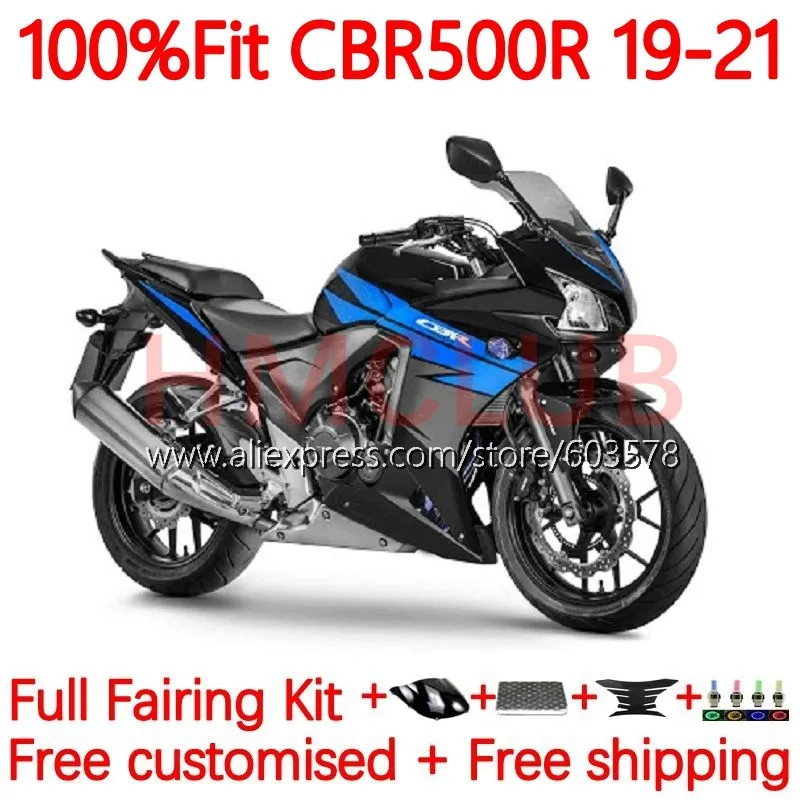 

OEM Корпус для HONDA CBR 500 CBR500 R 500R RR CC CBR500R 2019 2020 2021 брикет 19 20 21 Инжекционный обтекатель 135No.122 синий серый