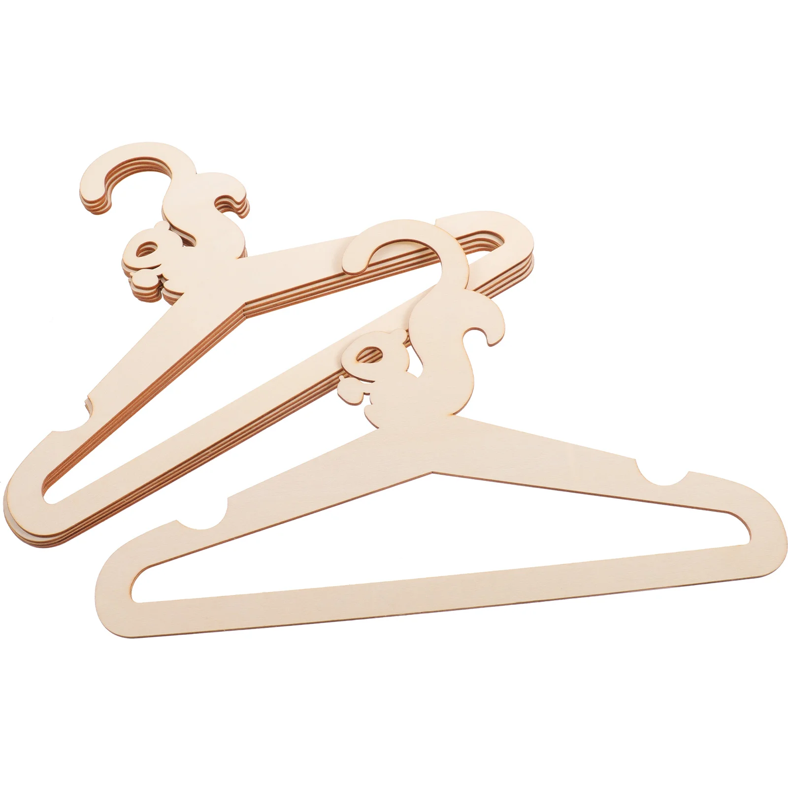 

Wooden Hanger Children Clothes Hangers Multifunctional Cartoon Animal Bank DIY Children' Dress Baby Nursery Room decoration