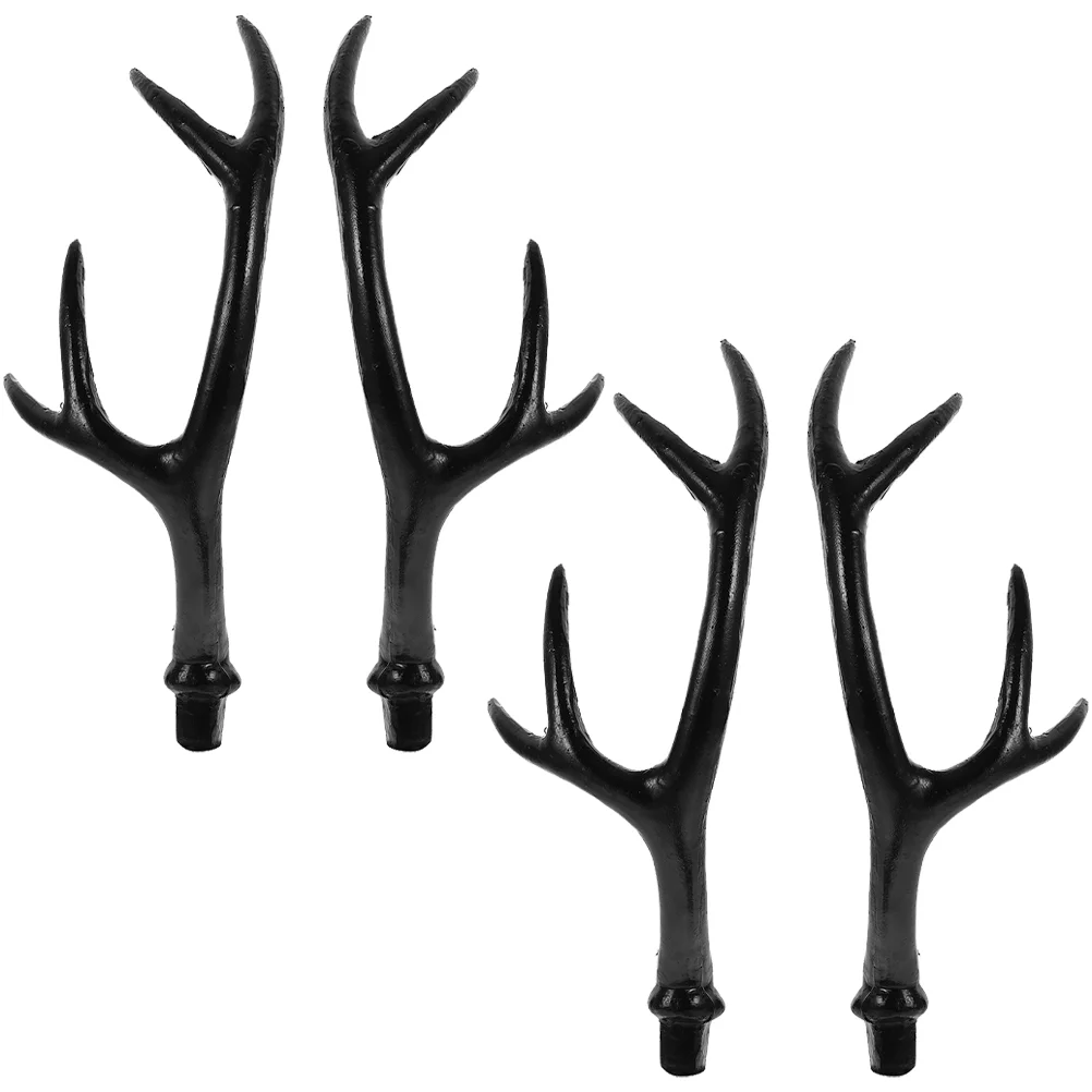 

2 Pairs Artificial Antlers DIY Headband Making Kit Decorations Headbands Hair Accessories Supplies Reindeer Crafts Suite