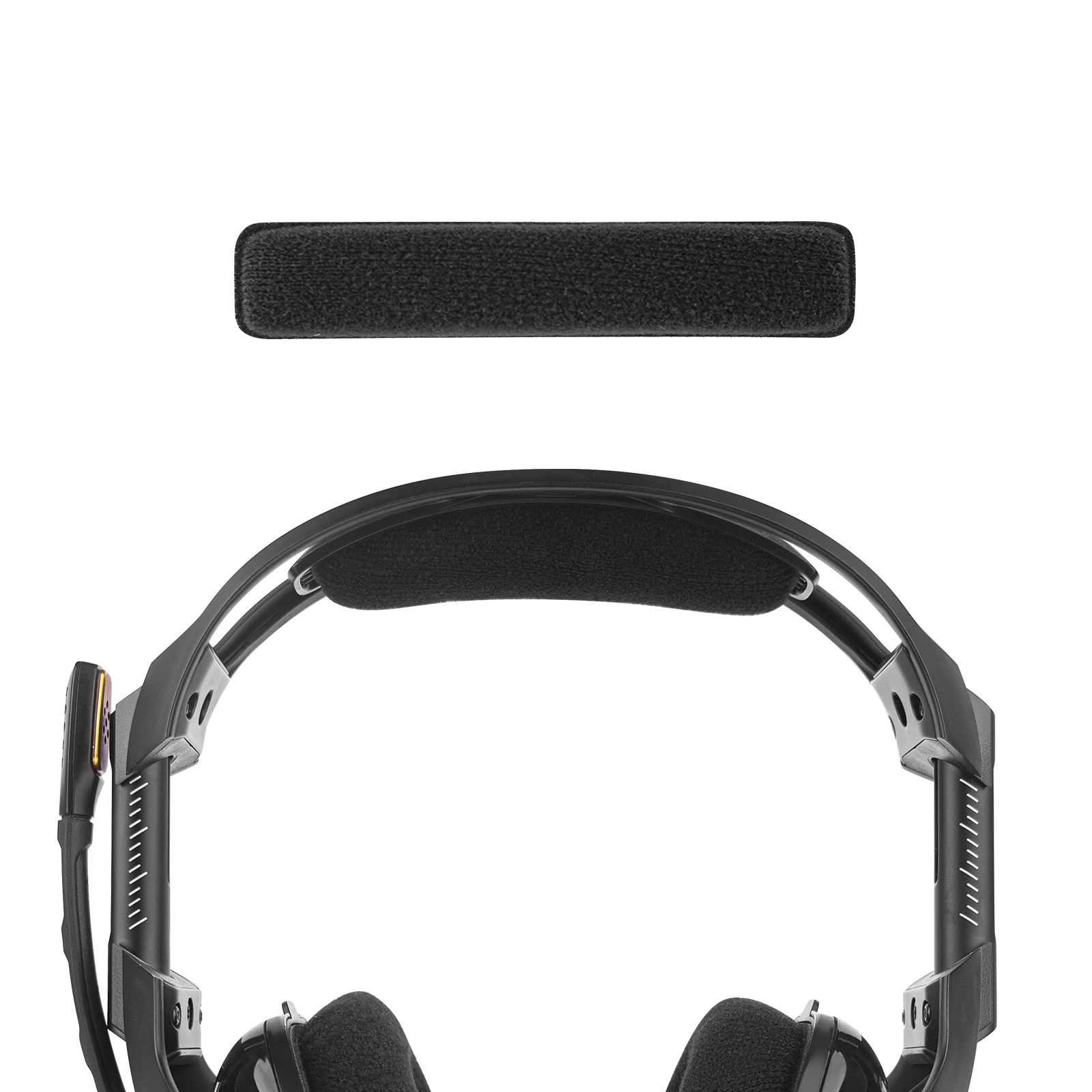 Geekria Velours Kopfhörer Stirnband Pad, für Astro A40 A50 Ersatz Band Headset Stirnband Kissen Abdeckung Reparatur Teile (Schwarz)