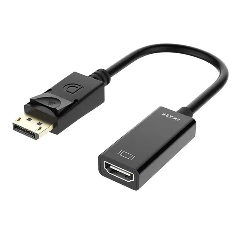 

Кабель для передачи видео, совместимый с HDMI, HD, DisplayPort, небольшой корпус, DP к HDMI-совместимый кабель для передачи видео 4K 60 Гц