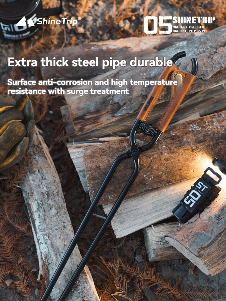 Зажим Для Барбекю С Блеском Толстые Щипцы Из Углеродистой Стали Портативные