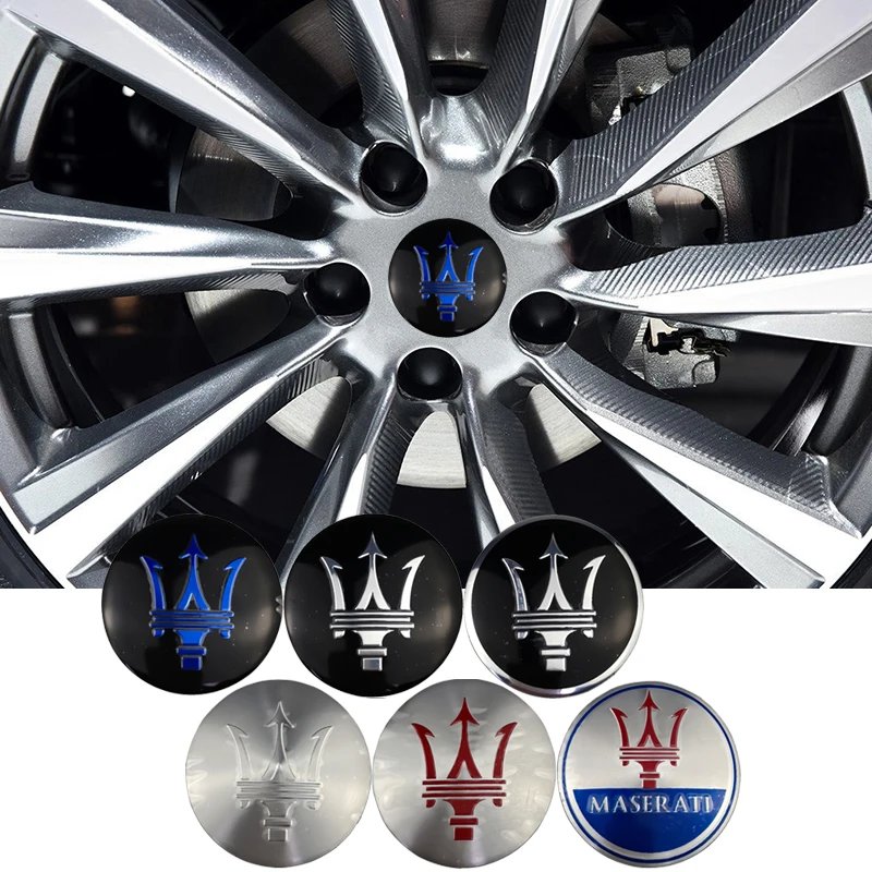 

4 шт., наклейки на крышки для логотипа Maserati, аксессуары для занятий спортом