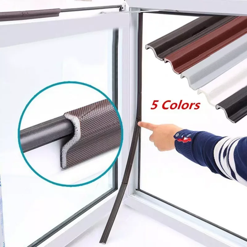 

2023NEW 4M-40M Casement Window Sealing Strip Acoustic Tape Foam Sliding Door Windproof Soundproof Cotton Seal Door Gap Weather S
