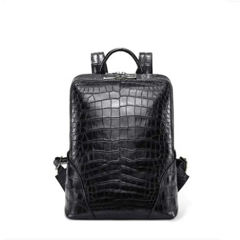 

KEXIMA gete 2022 new New crocodile leather backpack for men Thai crocodile leather belly backpack for men crocodile leather bag