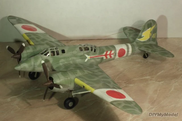 DIY Бумажная модель бомбардировщика DIYMyModeI Kawasaki ручная работа игрушка ручной