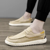 2022 men canvas shoes breathable casual shoes luxury brand men loafers lightweight boat shoes designer vulcanize shoes sneakers