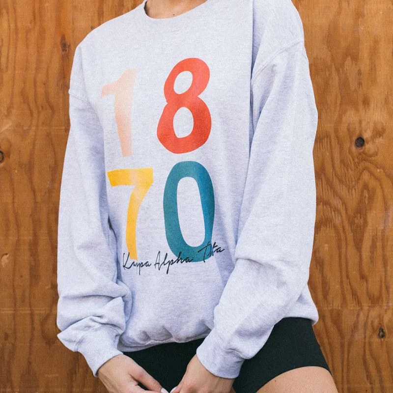

Kappa Alpha Theta Long sleeve crew neck sweatshirt