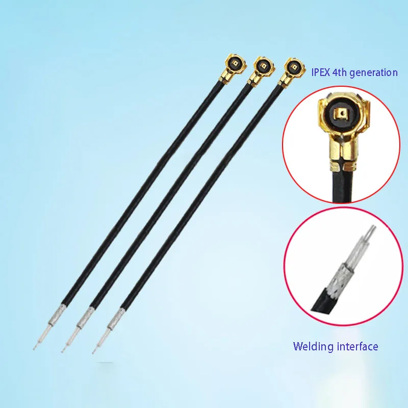 

50pcs RF0.81 IPEX4 generation silver-plated terminal welding wire mobile phone tablet notebook IPX antenna