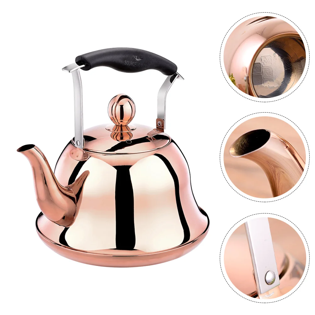 

Kettle Water Tea Heater Boiling Whistling Cooking Sounding Warmer Teapotchocolate Electric Stovetopgas Hot Pot Metal