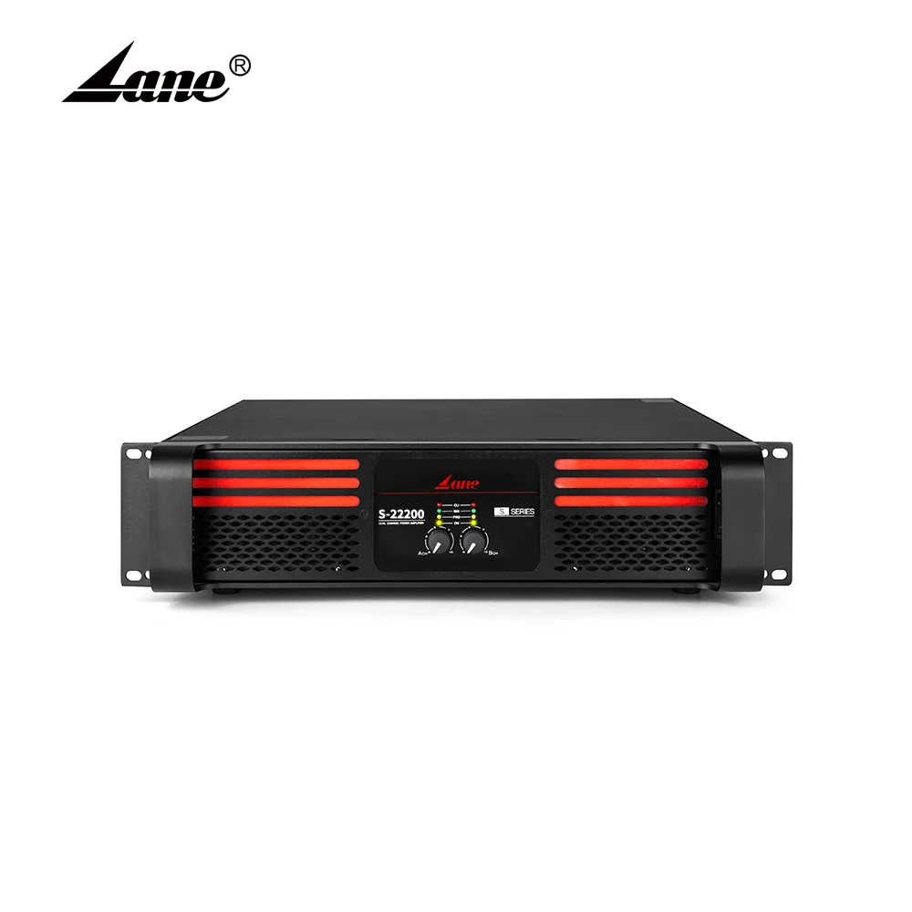 

Звуковой усилитель мощности Lane S-22000 2200 Вт * 2 3U, профессиональный усилитель высокой мощности для караоке, конференций, сцены