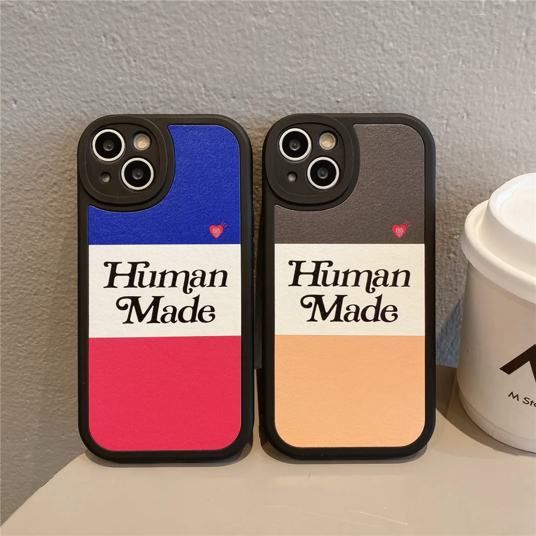 Чехол для телефона Luxury Brand NIGO HUMAN MADE LOVE из кожи для iPhone 13 12 11 14 Pro Max Plus X XS Xr в японском стиле.
