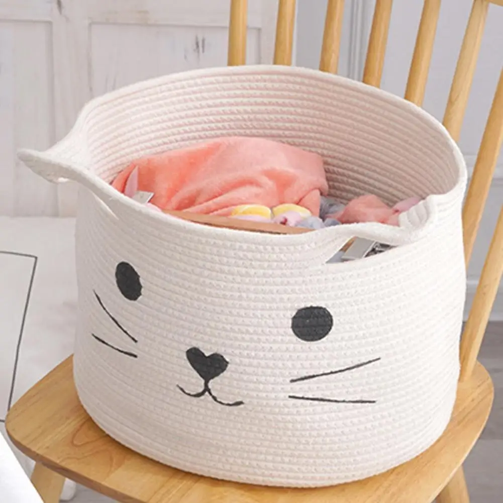 

Корзина высокой емкости, складная декоративная портативная универсальная разделенная мультяшная корзина для хранения, органайзер, корзин...