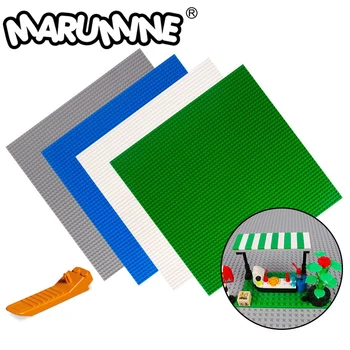 MARUMINE 50x50 Dots Baseplate 5050 Building Blocks Base Plate Parts DIY Classic MOC Bricks Educational Construction Accessories