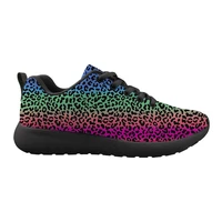 leopard print rubber sole sneakers women breathable fashion walking shoes chunky sneakers large size 35 45 deportivas mujer