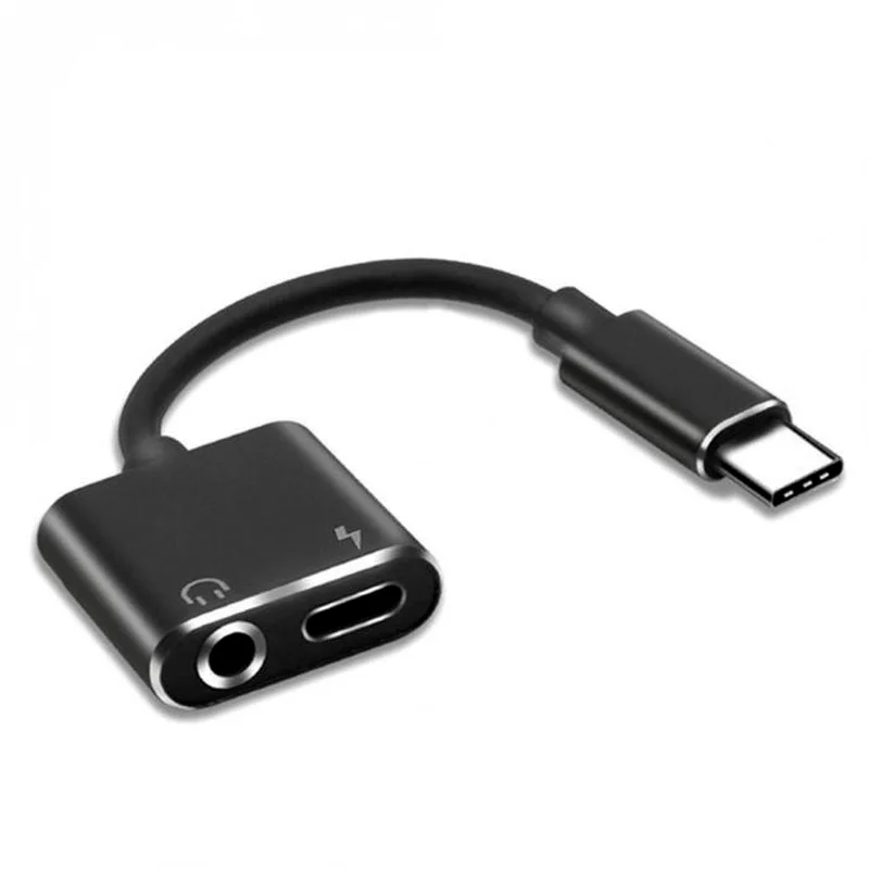 

Адаптер 2 в 1 Type- C для Huawei P30 P40 P20 Mate 30 Pro Xaiomi 9 8 Oneplus 7t USB для 3,5 мм наушников зарядный разветвитель