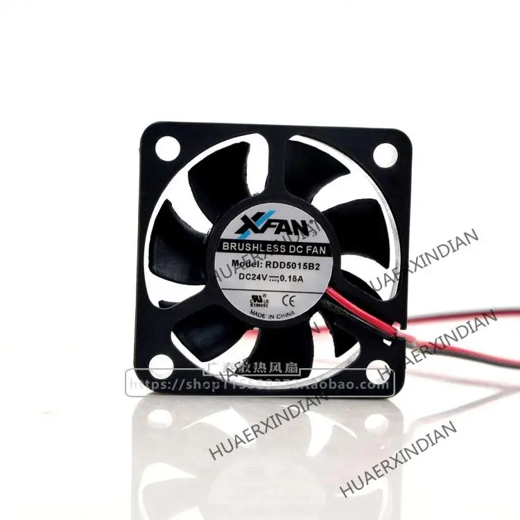 

Original Rdd5015b2 Dc24v 0.18a 5015 5cm Max Airflow Rate Inverter Cooling Fan Assembly Kit