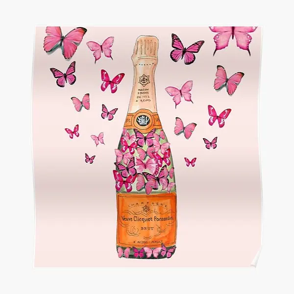 

Плакат с бабочками в бутылке, Современная Настенная роспись, декор для комнаты, Настенная печать для дома, искусство, смешное украшение, кар...