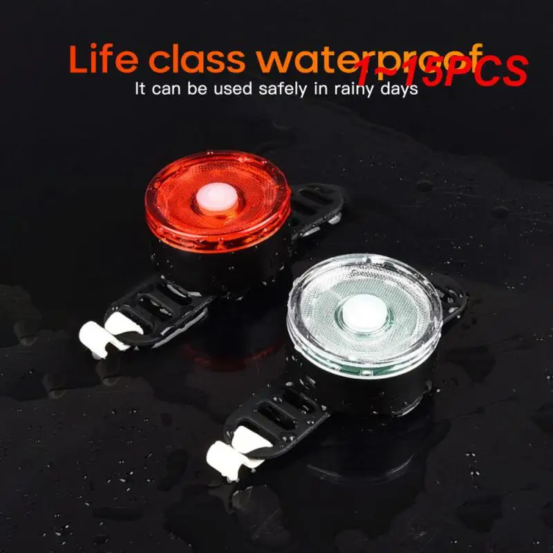 

1~15PCS New Bike MTB Light USB Chargeable Waterproof Rear Taillight Flashlight Cycling LED Safety Warning Light Bike Accessories