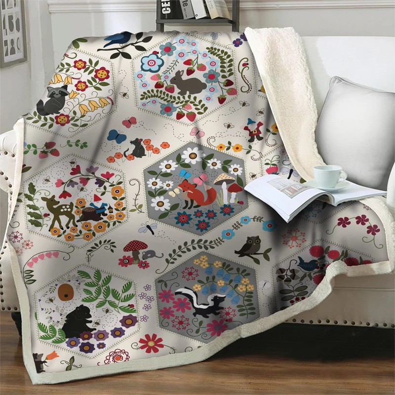 Роскошное 3D плюшевое Флисовое одеяло с совой модное постельное белье для